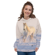 Snowy White Horse Unisex Hoodie